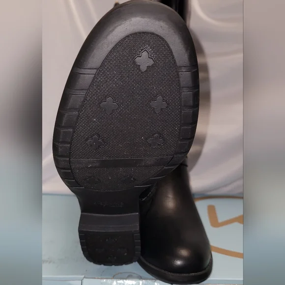 Life Stride X-Anita Tall Shaft Riding Boots Size 8M Black Athena manmade New - Picture 7 of 13
